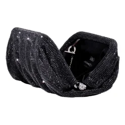 Benedetta Bruzziches Clutch*Aluminium Mesh Skuldertaske Sort