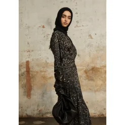 Cortana Tørklæder*Åben Strikket Bandana Sort