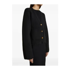 Khaite Striktrøjer & Sweatere*Cashmere V-Hals Sweater Sort