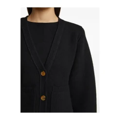 Khaite Striktrøjer & Sweatere*Cashmere V-Hals Sweater Sort