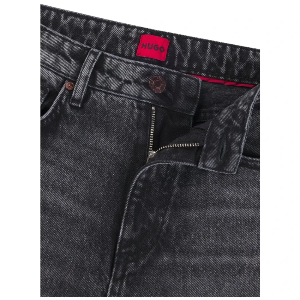 Hugo Jeans*Denim Wide Leg Jeans Sort