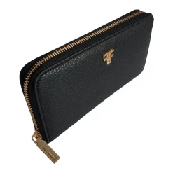 Fracomina Punge & Kortholder*Eco-Læder Lynlås Pung Sort