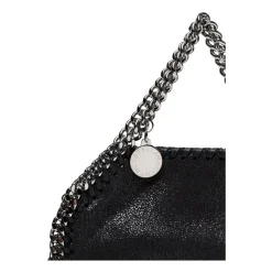 Stella McCartney Håndtasker*Faux-Læder Kæde-Link Håndtaske Sort