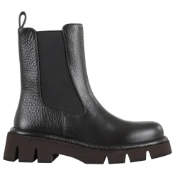 Paloma Barceló Chelsea Boots*Hammeret Læder Ankelstøvle Sort