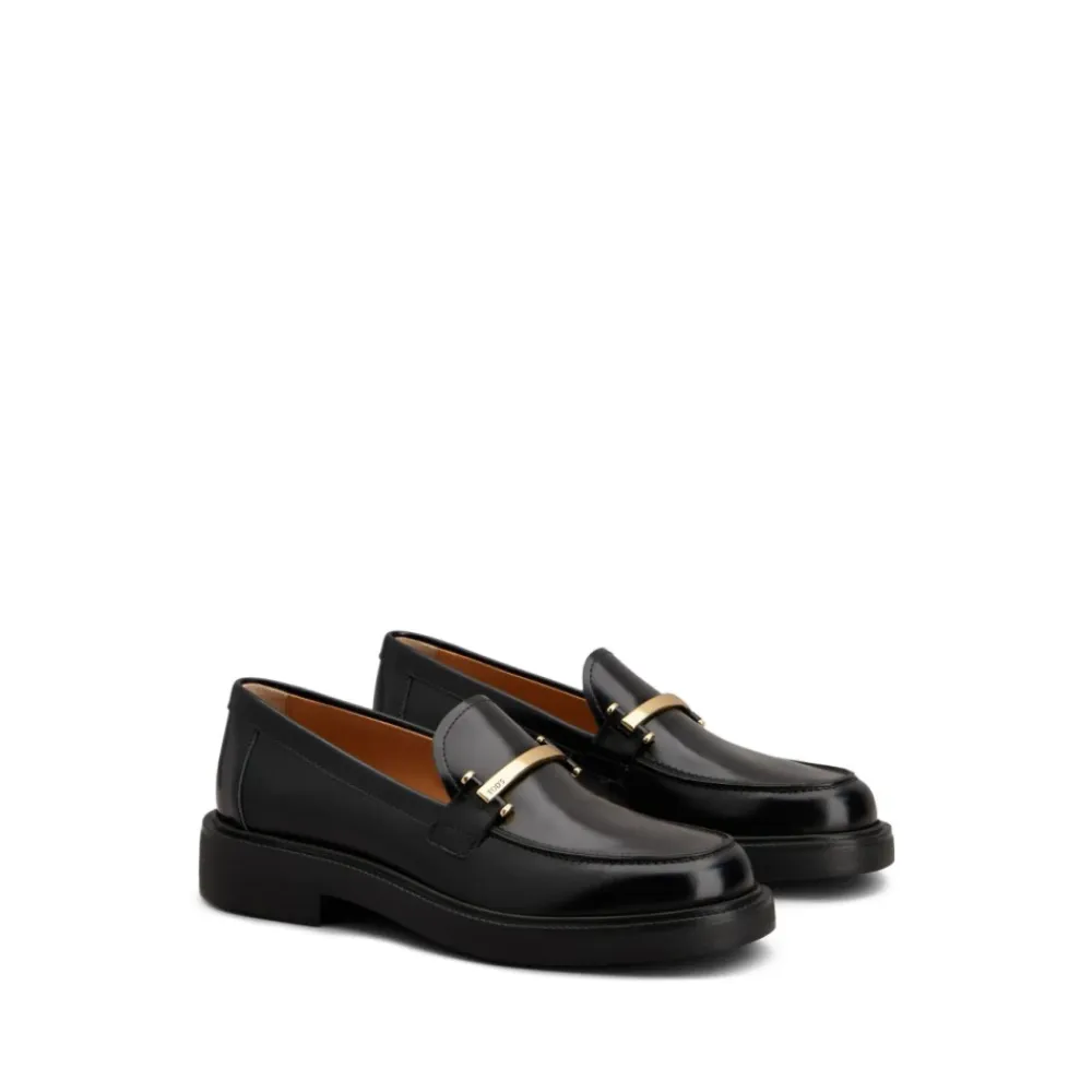 Tod's Loafers*Horsebit Loafers Kalveskind Læder Sort