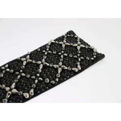 Dolce & Gabbana Handsker*Læder Krystal Perlede Fingerfri Handsker Sort