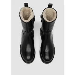 Elia Maurizi Støvler*læder shearling støvle Sort