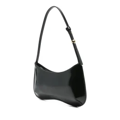 Jacquemus Skuldertasker*Læder Skuldertaske Buet Silhuet Sort