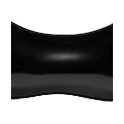 Jacquemus Skuldertasker*Læder Skuldertaske Buet Silhuet Sort