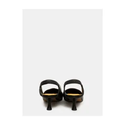 Mara Bini Pumps|Stiletter*læder slingback sandal Sort