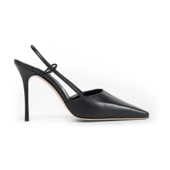 Manolo Blahnik Pumps*læder slingback stilet hæle Sort