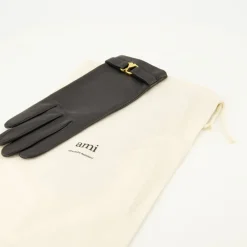 Ami Paris Handsker*læderhjertehandsker Sort