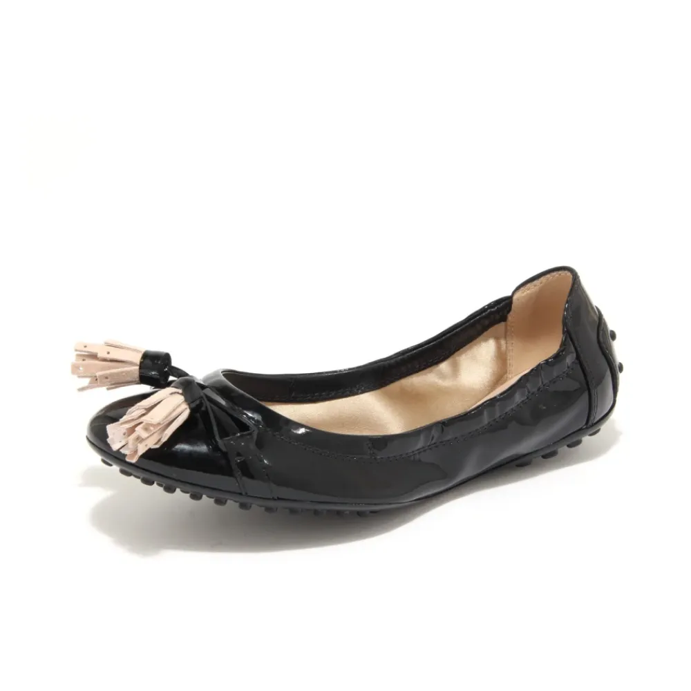 Tod's Ballerina Sko*læderloafer sko med dusk Sort
