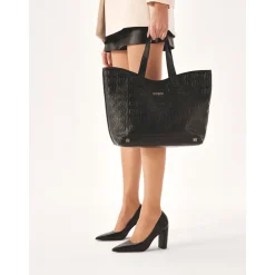 Kazar Pumps*læderpumper med en stabil hæl.Dette produkt er lille i størrelsen. Sort