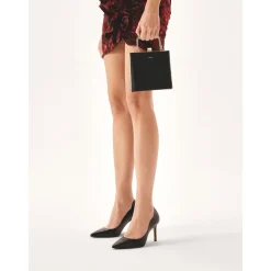 Kazar Pumps*læderpumps med bølget overdel Sort