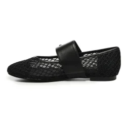 Coccinelle Ballerina Sko*Mesh Flade Sko med Logo Sort
