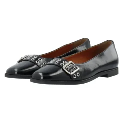 Cashott Ballerina Sko*Patent Loafer Diana Elegant Sko Sort