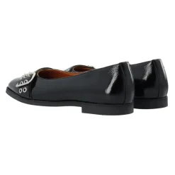 Cashott Ballerina Sko*Patent Loafer Diana Elegant Sko Sort