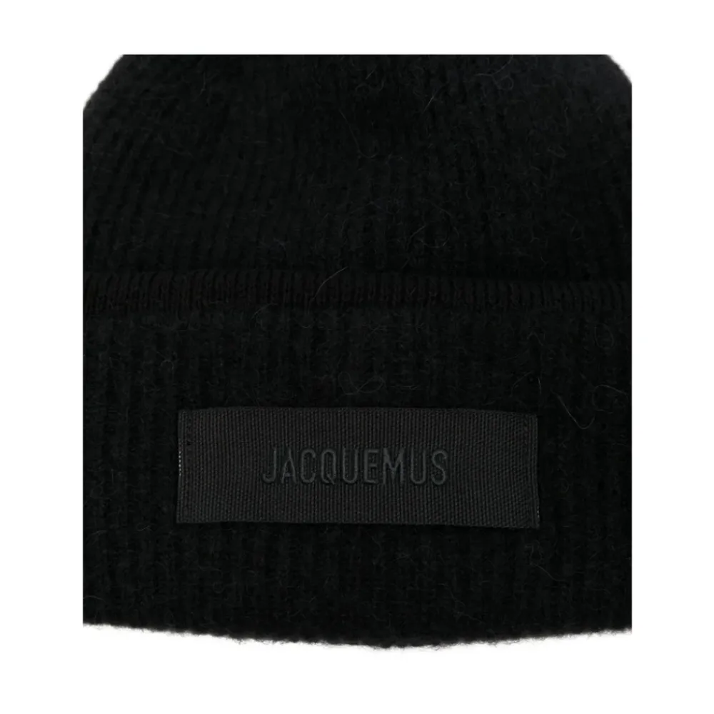 Jacquemus Huer & Kasketter*Rund Krone Logo Hat Sort