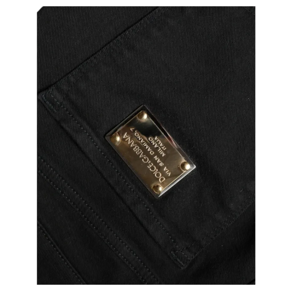 Dolce & Gabbana Jeans*Skinny Denim Jeans med Lynlås Sort