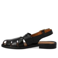 Angulus Sandaler*Slingback Loafer med Cut-Out Mønster Sort