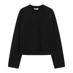 Moncler Sweatshirts*Sweater Edward Enninful Stil Sort