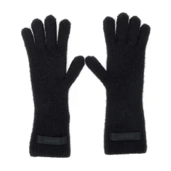 Jacquemus Handsker*Uldblanding Logo Patch Handsker Sort