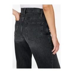 Anine Bing Jeans*Vasket Panel Jeans Sort