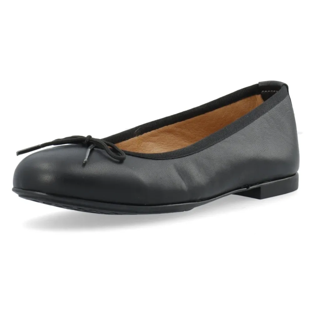 Cashott Ballerina Sko*e Ballerina Sko i Glat Læder Sort