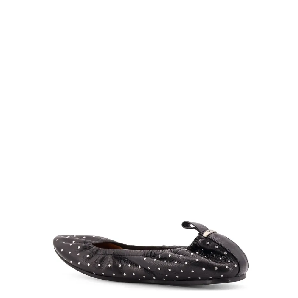 Isabel Marant Ballerina Sko*e flade sko med logoindsats Sort