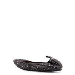 Isabel Marant Ballerina Sko*e flade sko med logoindsats Sort