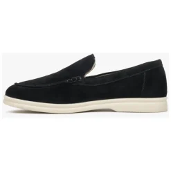 Estro Loafers*e Genuine Velour Loafers Sort
