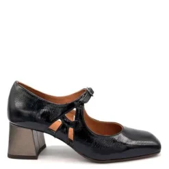 Chie Mihara Pumps|Stiletter*e Læder Mary Jane Sko Sort