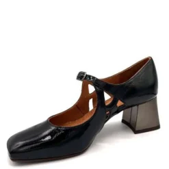 Chie Mihara Pumps|Stiletter*e Læder Mary Jane Sko Sort