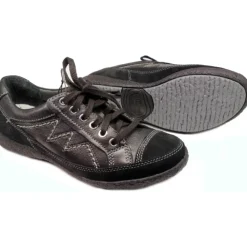 Mephisto Snøresko*e lædersnøresko til kvinder Sort