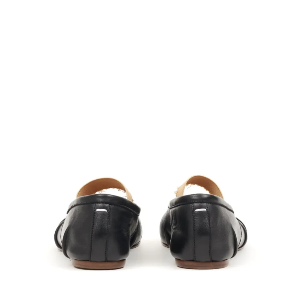 Maison Margiela Ballerina Sko*e Tabi Ballet Flats Elastikbånd Sort