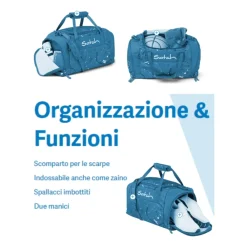 Satch Rejsetasker*Sporttaske Unisex Blå