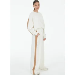 Marc Aurel Sweatshirts*Sporty sweatshirt med stribeaccent Hvid