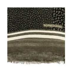 Borbonese Tørklæder*Spotted Print Scarf Grå