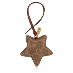 Coach Tilbehør Til Tasker*Star Puffy Bag Charm In Signature Canvas Brun