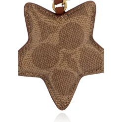 Coach Tilbehør Til Tasker*Star Puffy Bag Charm In Signature Canvas Brun