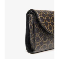 Nerogiardini Clutch*Stilfuld clutch i teknisk materiale Brun