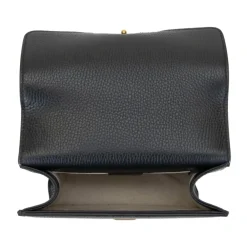 Gucci Skuldertasker*Stilfuld læder crossbody taske med kæde Sort