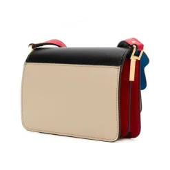 Marni Skuldertasker*Stilfuld Skuldertaske i Sort-Brunt-Rødt Multifarvet