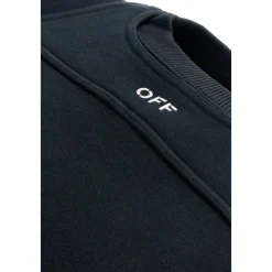 Off White Sweatshirts*Stilfuld Sweatshirt Blå
