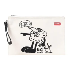 Kenzo Clutch*Stilfuld tegneserie clutch taske Hvid