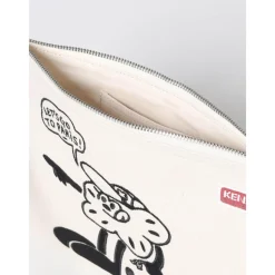 Kenzo Clutch*Stilfuld tegneserie clutch taske Hvid