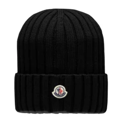 Moncler Huer & Kasketter*Stilfuld Vinterhat til Mænd Sort