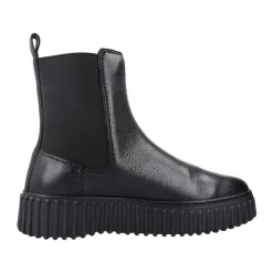 Clarks Chelsea Boots*Stilfulde Chelsea-støvler i Maple Finish Sort