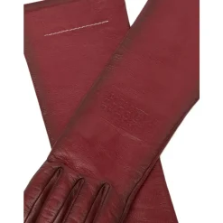 MM6 Maison Margiela Handsker*Stilfulde Vinterhandsker til Kvinder Rød